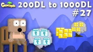 Growtopia  200DL to 1000DL 27  Golden Block Tree [upl. by Gio442]