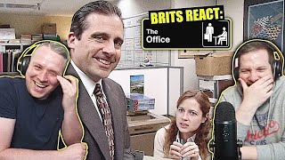 British Guys HILARIOUS The Office Reaction  Season 2 Episode 19 Michaels Birthday [upl. by Aynnek]