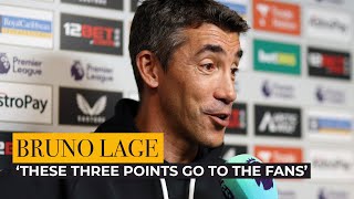 Bruno Lage  These three points go straight to the fans [upl. by Wade]