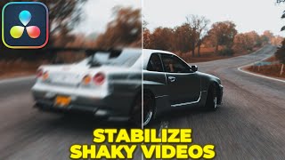 How to Stabilize Videos in Davinci Resolve  Stabilize Shaky Footage for FREE [upl. by Esimaj]