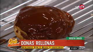 Receta dulce donas rellenas [upl. by Ecart93]