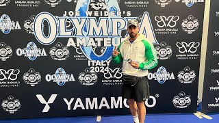 يوم التحميل قبل البطولة و يوم البطولة mr olympia amateur italy 2024 [upl. by Malda]