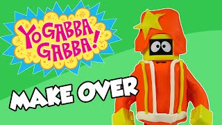 YO GABBA GABBA Plex Get Make Over To Look Like DJ Lance Pop Character from Yo Gabba Gabba [upl. by Dream]