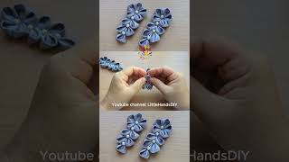 How to Make a Mini Ribbon Headdress Simple Kanzashi Flower Guide [upl. by Masterson]