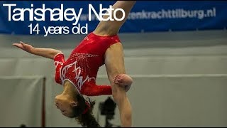 Tanishaley Neto  Amazing 14 year old Dutch gymnast NED [upl. by Ehcrop]