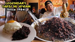 LEGENDARY TAPSI NI VIVIAN since 1984  BEST TAPSILOG RESTAURANT  KUYA DEX HD [upl. by Dyane]