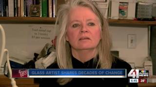 Glass artist shares decades of change [upl. by Siduhey570]