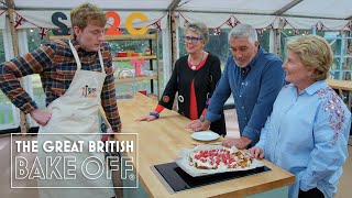 Bon appétit James Acaster serves up pure genius  The Great Stand Up To Cancer Bake Off [upl. by Nosnhoj274]