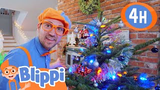 Blippi Decorates the Christmas Tree 🎄🎅  Blippi  Preschool Learning  Moonbug Tiny TV [upl. by Bentlee]