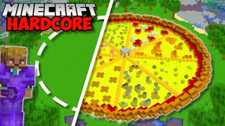 I Built The WORLDS BIGGEST PIZZA in Minecraft 119 Hardcore 60 [upl. by Ajiam]