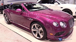 2018 Bentley Continental GTC Speed  Exterior Walkaround  2018 Chicago Auto Show [upl. by Amisoc]