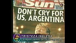 Argentina vs Inglaterra  Mundial de Francia 1998  Informe periodístico [upl. by Nonnahs]