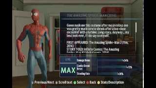 The Amazing SpiderMan 2All Suits Max Level [upl. by Nywloc]