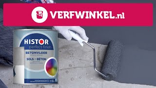 Hoe schilder je je betonvloer met Histor Perfect Finish  TUTORIAL  Verfwinkelnl [upl. by Atsillak210]