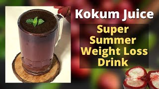 Kokum Juice Recipe  How to Make Healthy Kokum Sherbat  Garcinia Indica Juice For Weight Loss [upl. by Lotti]