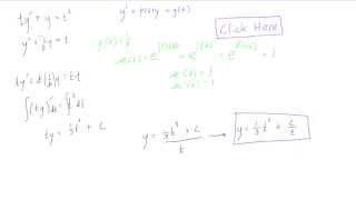 First order linear differential equation example 1 [upl. by Aneeroc]