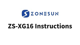 Zonesun ZSXG16 Instructions [upl. by Derrek]