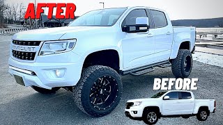 BUILDING A CHEVY COLORADO ON 33s  6 INCHES LIFT IN 10 MIN [upl. by Rimidalb]