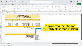 Cara membuat Nota pembelian barang [upl. by Akkim]