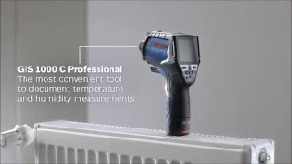 Bosch GIS1000C Thermo Detectors from Power Tools UK [upl. by Adnauqaj]