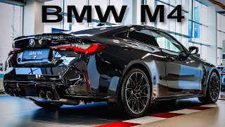 2024 BMW M4 Competition Saphire Black with M Carbon seats Exterior and interior in details [upl. by Letisha]