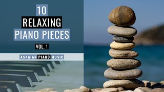 10 Relaxing Piano Pieces  Vol 1  Richter Tiersen Einaudi etc  Relaxing Video 40 min [upl. by Nannette]