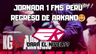 REGRESO DE ARKANO🤩 DARA EL NIVEL JORNADA 1 FMS PERU [upl. by Ranchod530]