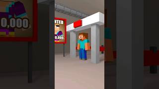 HELP the POLICE FIND the THIEF 👮🤔 Minecraft Animation shorts [upl. by Eyoj]