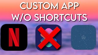 MAKE CUSTOM APPS OPEN DIRECTLY no shortcuts popup   IOS 14 [upl. by Sanferd330]