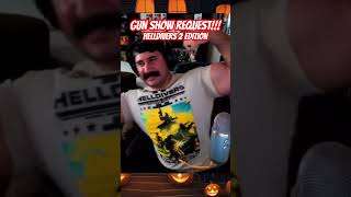 Gun show request from the chat NSquaredPodcast helldivers2 nerd gaming flex bodybuilding [upl. by Relyk]