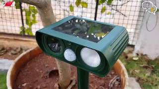 Ultrasonic Solar Powered AnimalRodent Repeller [upl. by Lowrie49]