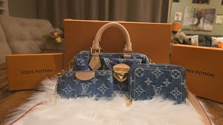 Louis Vuitton Denim Collection Late Unboxing 💙louisvuitton lv denimbag lateunboxing [upl. by Ainnet]