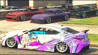 This JDM Car Meet Was NO JOKE  GTA Online [upl. by Akimat]