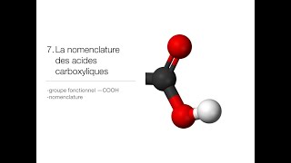 CHIMIE 11  Chimie organique PT 7 acides carboxyliques [upl. by Etterrag]