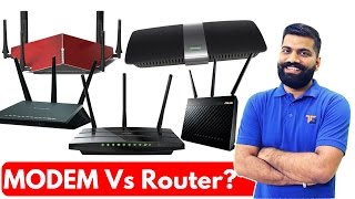 MODEM Vs Router The BIG Difference [upl. by Ahsiemal102]