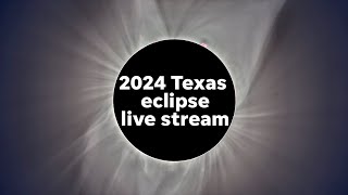 Texas eclipse Live stream as path of totality for 2024 solar eclipse heads across United States [upl. by Ynohtna]