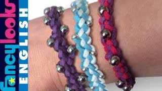 Suede cord bracelet tutorial [upl. by Jaquenetta]