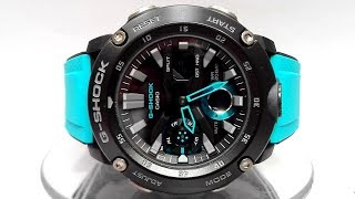 Casio GSHOCK GA20001A2 Carbon core guard watch 2019 [upl. by Aneelas]