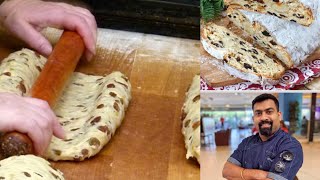 Stollen German Holiday BreadBest Christmas fruit Bread [upl. by Yraccaz877]