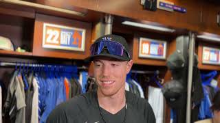 Brett Baty Discusses Return to Mets [upl. by Rifkin997]