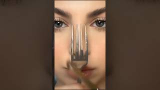 Waw😱Fog spoon nose contour hack ❌❌ korean contour makeup shortsfeed yt hack [upl. by Notyal391]