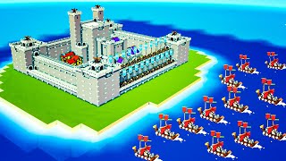 Building A Super Fortress To Withstand Enemy Invasions In Kingdoms And Castles AI Update [upl. by Mailiw]