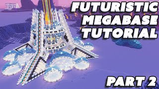 Minecraft Futuristic MEGABASE TUTORIAL  PART 2  Futuristic Minecraft Mega Base  Final Part [upl. by Aititel28]