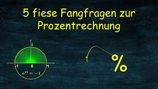 5 fiese Fangfragensimple Grundlagenfragen zur Prozentrechnung aus einem Vorstellungsgespräch [upl. by Namyl]