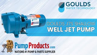 Goulds J7S Shallow Well Jet Pump [upl. by Ydok]