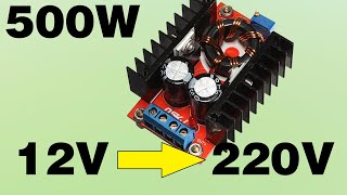 Make 12V to 220V inverter from boost module [upl. by Edmanda]