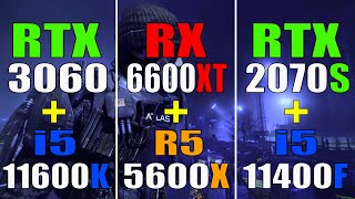 RTX 3060  i5 11600K vs RX 6600XT  R5 5600X vs RTX 2070 SUPER  i5 11400F  PC GAMES TEST [upl. by Arzed]