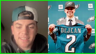 Cooper DeJean talks NFL Draft Eagles and more [upl. by Anyar141]