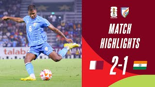 FIFA World Cup qualifiers  Qatar 21 India  Full Highlights [upl. by Hammond261]