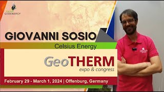 Interview  Giovanni Sosio Celsius Energy  GeoTHERM 2024 Offenburg Germany [upl. by Kalil]